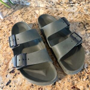 Birkenstock Arizona Green Double Strap Sandals